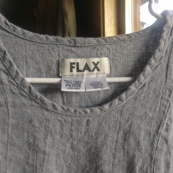 Flax Linen Top / bohemian / garden / natural - Picture 7 of 7